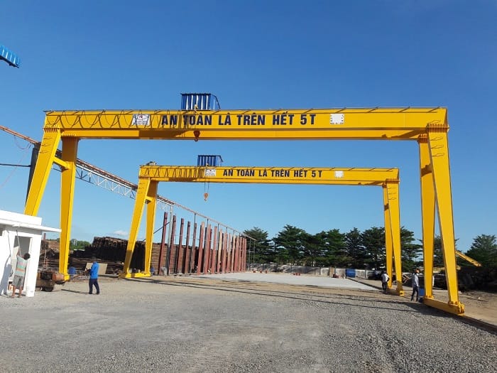kiểm định thiết bị nâng kiểu cầu: kiểm định cầu trục, kiểm định cổng trục, kiểm định bán cổng trục, kiểm định pa lăng điện